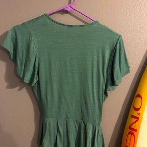 Green wrap shirt
